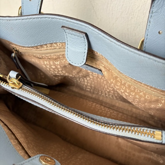 KATE SPADE Cove Street Provence Satchel Crossbody Arctic Blue Saffiano Leather - Picture 4 of 16